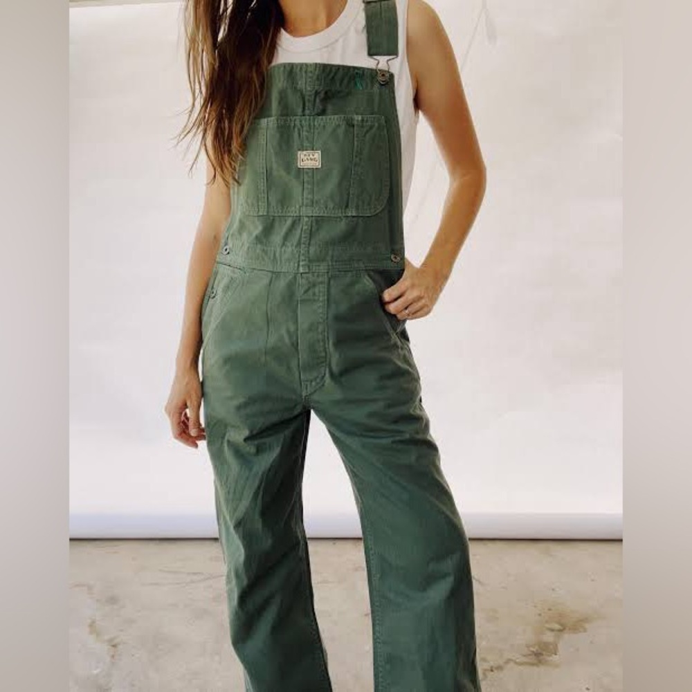 Hey Gang Overalls Green Size 1